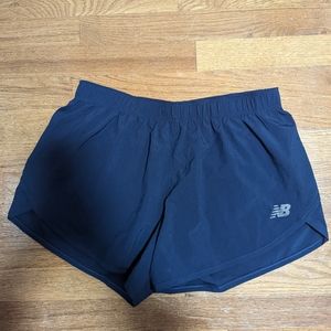 Navy new balance athletic shorts